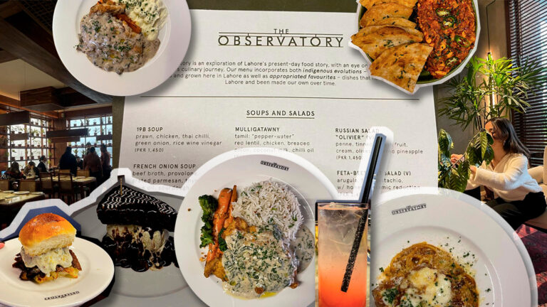 THE OBSERVATORY-  Contemporary Lahori Bistro