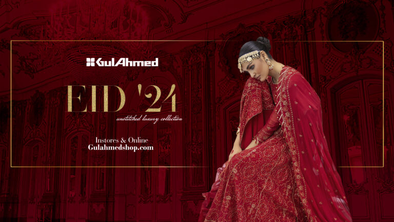 Radiate Elegance with GulAhmed’s Unstitched Eid Collection 2024